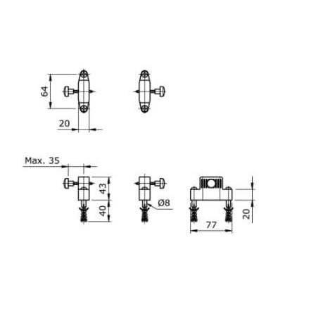 whss- Toto Tx276Cv1 Bracket Cw421 Bracket Penyangga Kloset Wc Toilet Duduk Plastik