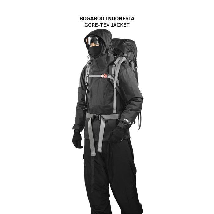 Eiger - Jacket Gtx 3 Layer Tyaga Waterproof Pria Wanita - Jaket Anti Air Inner Jaring - Hoodie