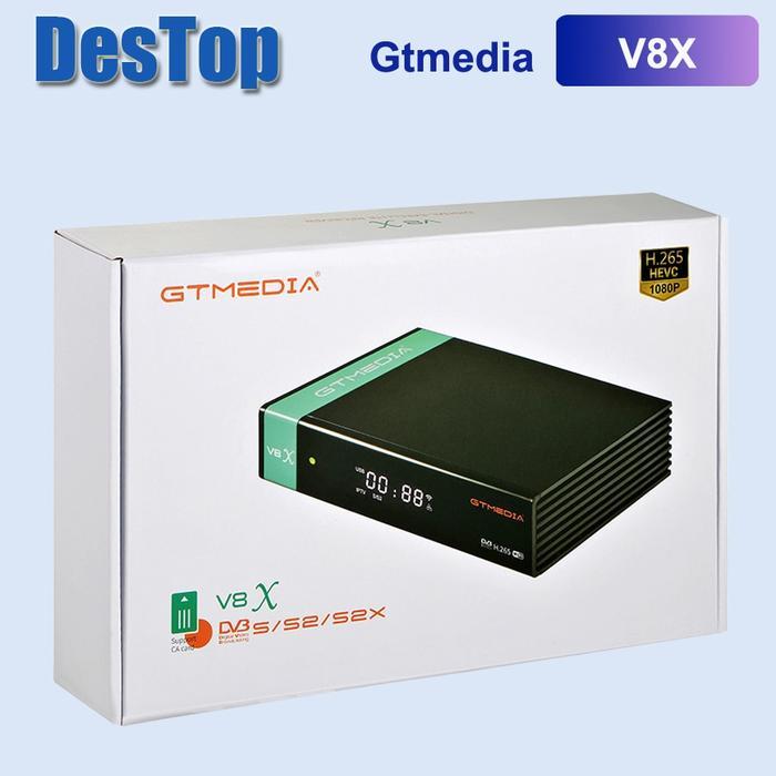 10Pcs New Arrival H.265 Gtmedia V8X Hot Design Fta Dvb