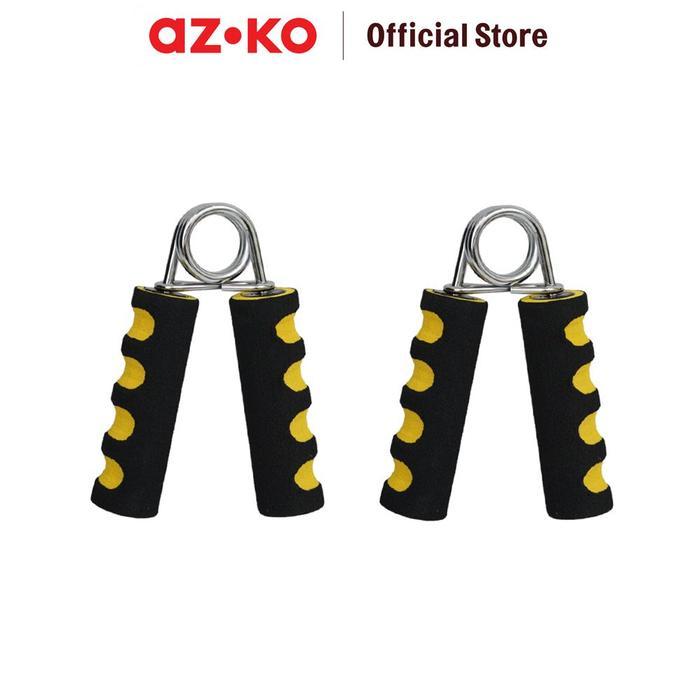 AZKO Kinetic Hand grip Soft - Hitam/Kuning Alat Olahraga Pelatih Otot Tangan Lengan Perlengkapan