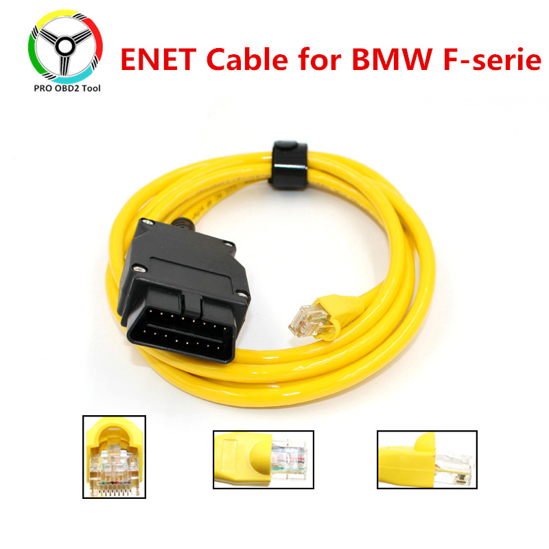 Quality Enet Cable For Bmw F-Series Icom Obd2 Coding Diagnostic Cable Ethernet To Data Obdii Coding