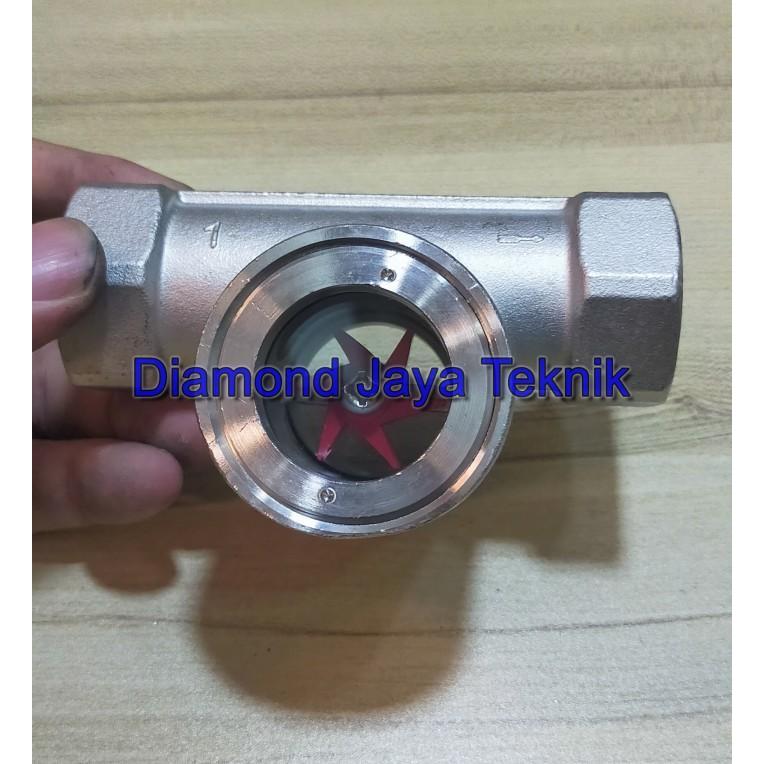 Flow Indicator Sight Glass 3/4" Dn20 Drat/ Impeller Flow Indicator / Valve Baling Indicator Thread
