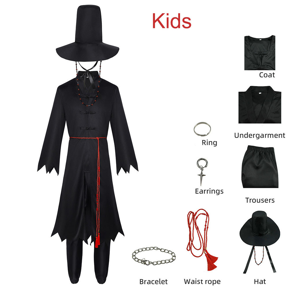 Children Demon Hunters Saja Boys Cosplay Costume Halloween Girls Boys Saja Costume To Pants Hat