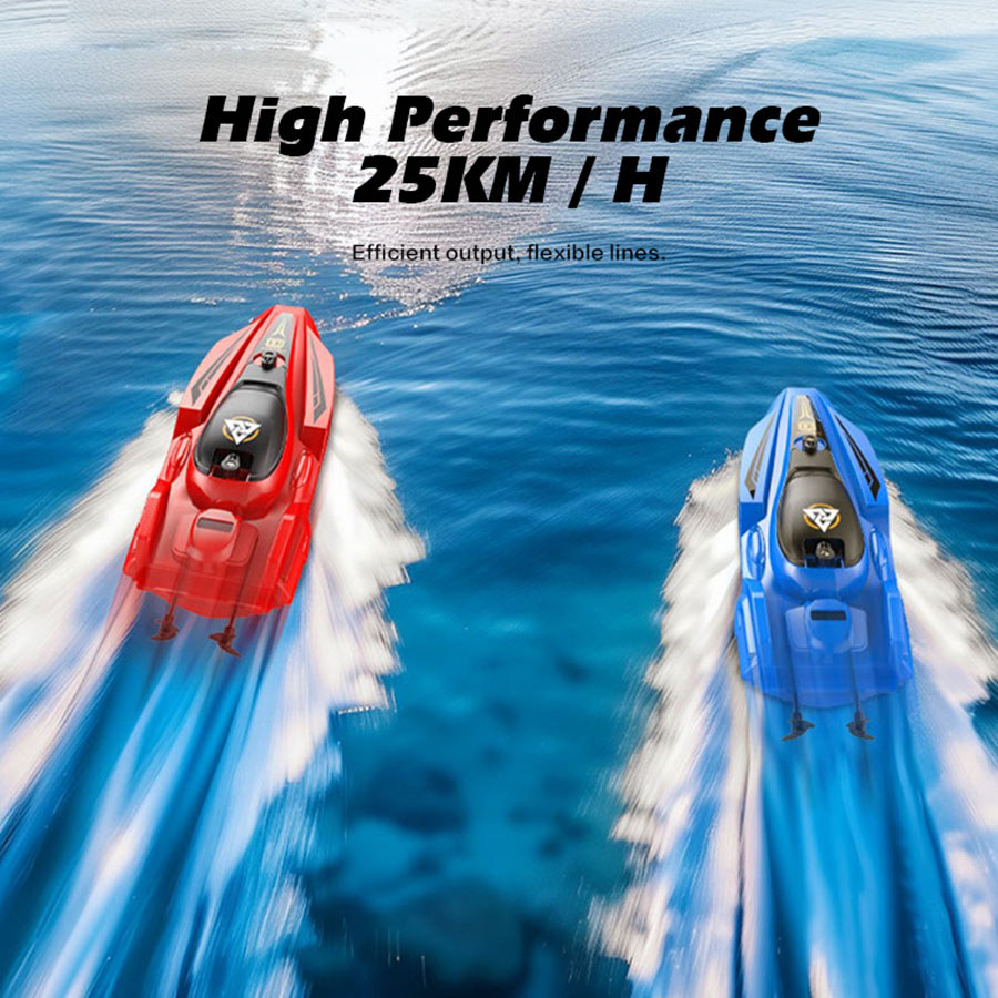 Remote Control Boat 2.4Ghz 5 Speed Waterproof Radio Control Boat Remote Control Speedboat Pvc Boat