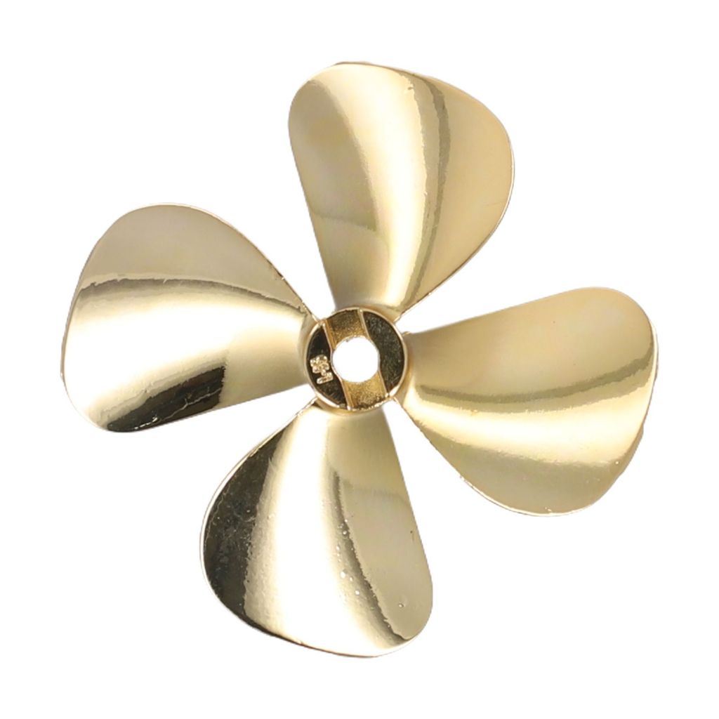 Rc Boat Model Metal Propeller 4-Blades 4Mm Shaft Right Left Hand 55Mm 60Mm For Rc Boat Fishing Bait