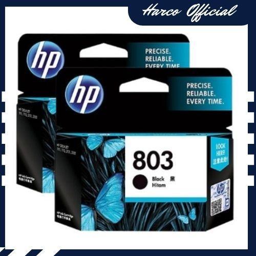 Tinta Printer HP Original 803 Economy Black DeskJet 1112 2132 2621