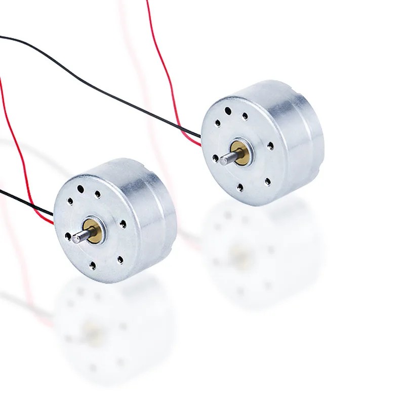 2025 New 3V Circular Dc Motor 7000Rpm Handheld Fan Mini Brushed Dc Motor Sweeper Toy Electric