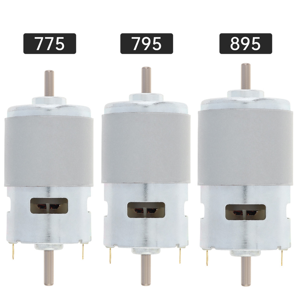 775 795 895 Double Output Shaft Dc Motor 12V 24V 10000-16000Rpm Micro Motor For Diy Power