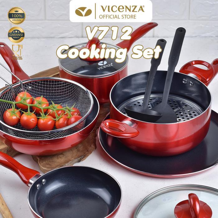 Vicenza Cookware Set Peralatan Masak Praktis V712