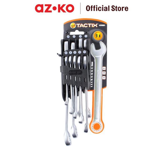 TACTIX KUNCI RING PAS 6-19 MM 9 PCS