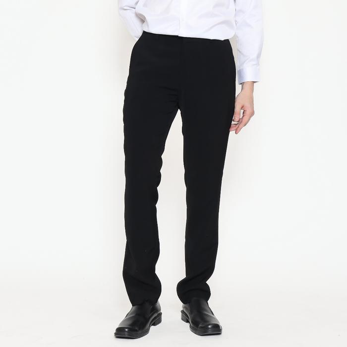 DISKON Schoeller Celana Formal Pria Slim Fit Hitam Artikel Kito Celana Kantor Bahan Premium