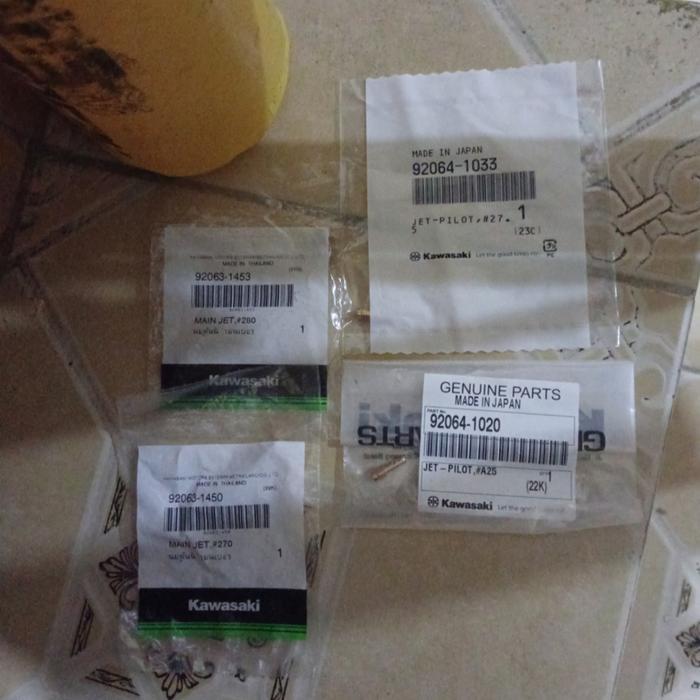 Banyak Dicari Pilot Jet/Pj 25/27.5 Main Jet/Spuyer/Mj 280/270 Karbu Vm 28 Ninja Rr Terlaris