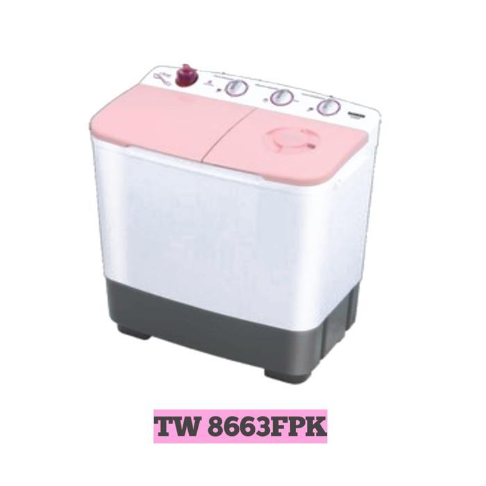 MESIN CUCI 2 TABUNG SANKEN TWIN TUB 8KG TW8663 TW 8663 TW8663 8 kg