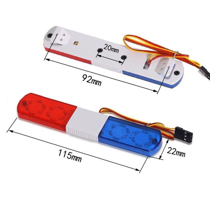 RC CAR LED POLICE LAMP 5 MODE FLASHING LAMP