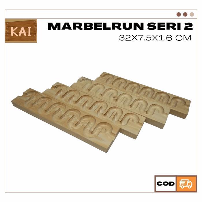 Buyer Now Marbel Run Marbelrun Marble Run Lintasan Seluncuran Kelereng Kayu Kode 1167