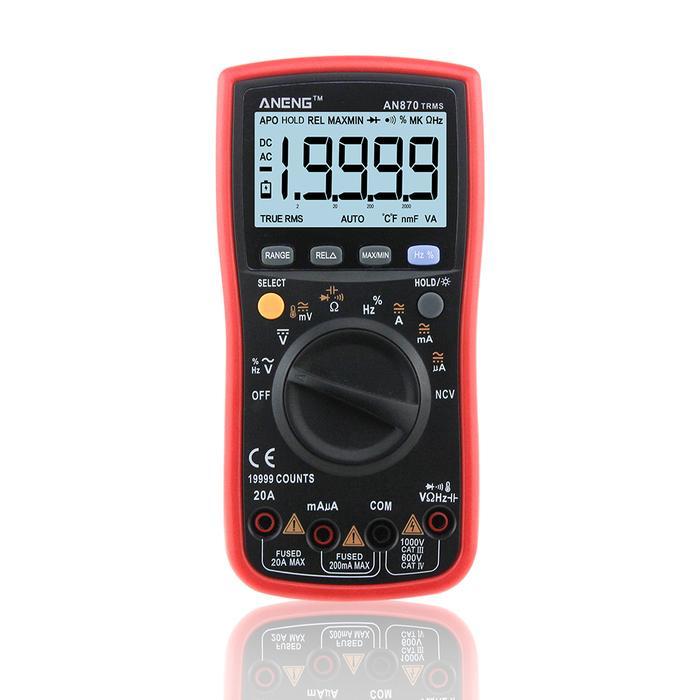 (New) ANENG AN870 Auto Range Digital Precision Multimeter 19999