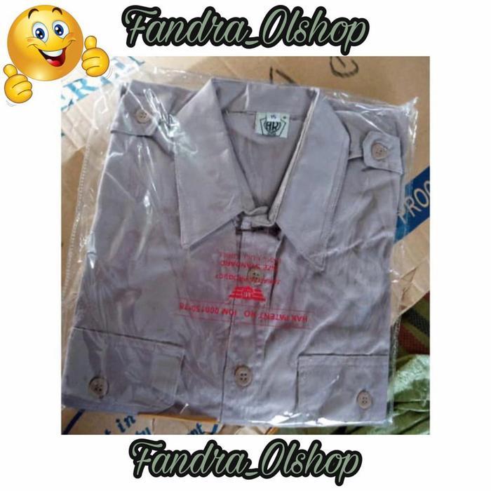 Atasan Baju Pdh Satpam Coklat Terbaru Merk Ar. Kualitas Terbaik.