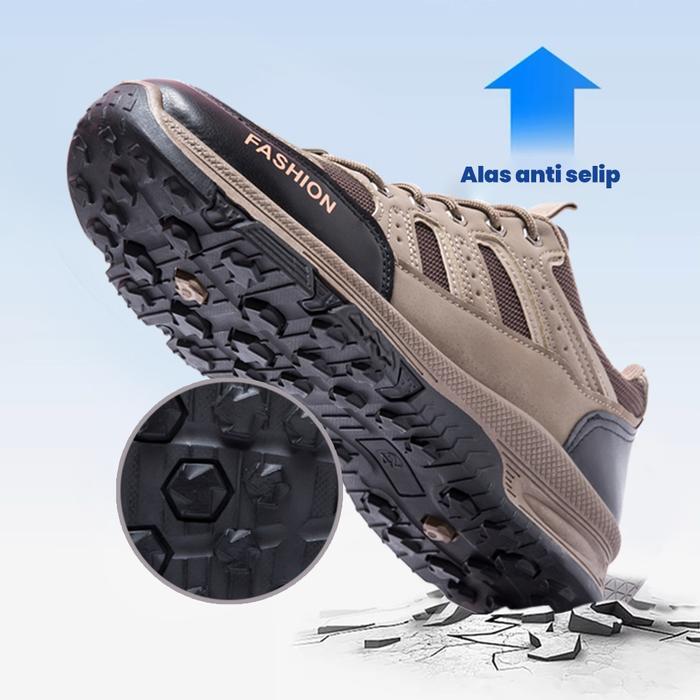 Eiger - Sepatu Hiking Outdoor Pria Sepatu Sneakers Cowok Sepatu Casual Sepatu Gunung Sepatu Olahraga