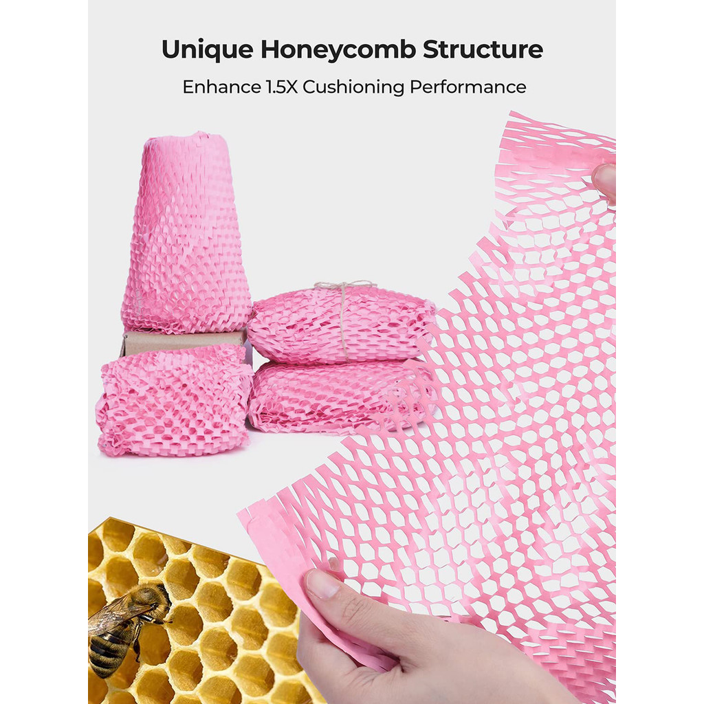 Honeycomb Paper Pink Packaging Kraft Wrapping Paper Gift Wrapping Paper Packing Material Products Cr