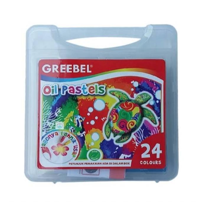 SALE Crayon 24 warna/crayon Greebel/oil pastel Greebel/crayon greebel Termurah
