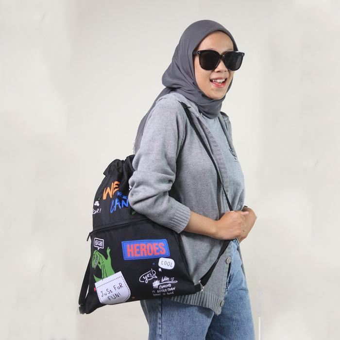 Tas Serut Unisex Anti Air Motif Dino