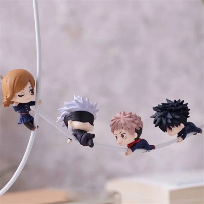 4pc/set jujutsu kaisen Cute Crawling LineGojo Satoru Itadori Yuji Fushiguro Megumi Kugisaki Nobara