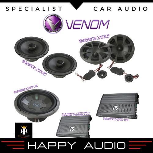 PAKET AUDIO MOBIL FULL SET SOUND SYSTEM VENOM ELEMENTO VETO SERIES
