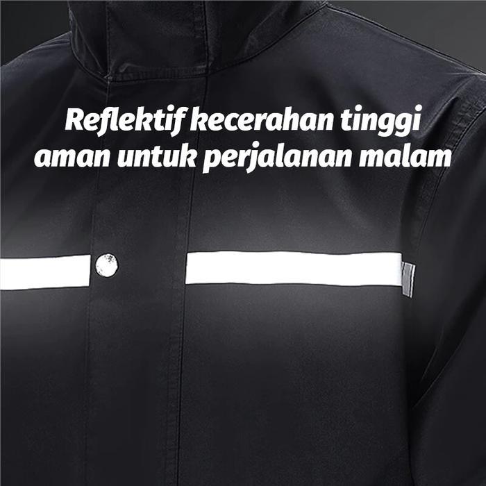 egwq- (Cod) Jas Hujan Split Jas Hujan Tahan Air Kain Oxford Jas Hujan Tahan Cuaca Set Jas