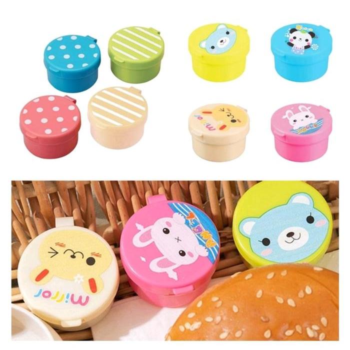 fdcq- Sauce Cup Bento Wadah Saos Sambal Tomat Mayonise Mini Lucu