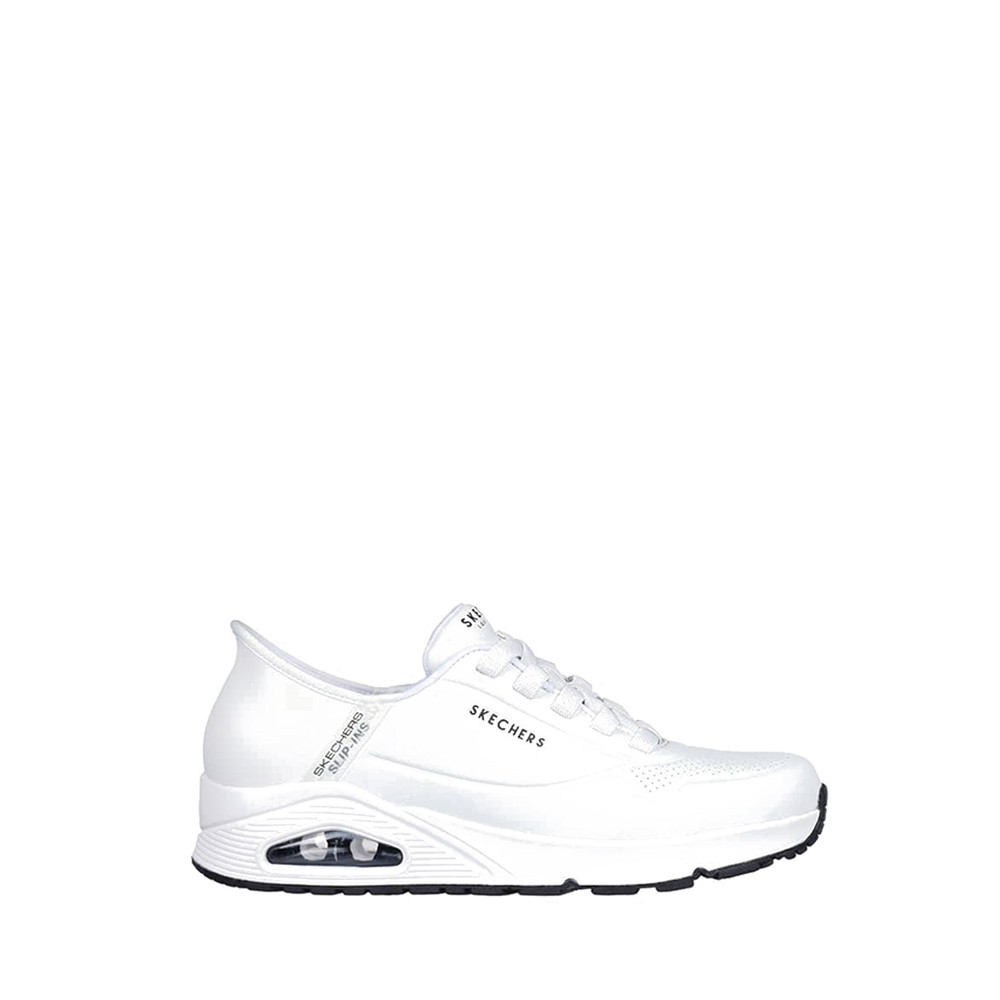 SEPATU CASUAL PRIA SKECHERS STREET UNO WHITE ( SKE183005WHT ) 100% ORIGINAL RESMI