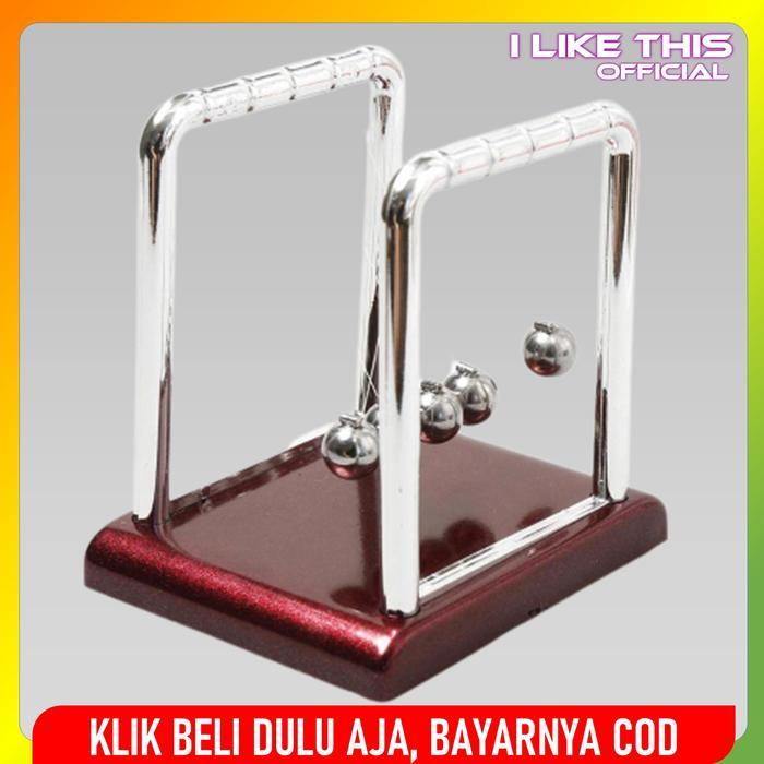 Pendulum Newton - Pajangan Miniatur Meja Kerja - Meja Belajar Stainless