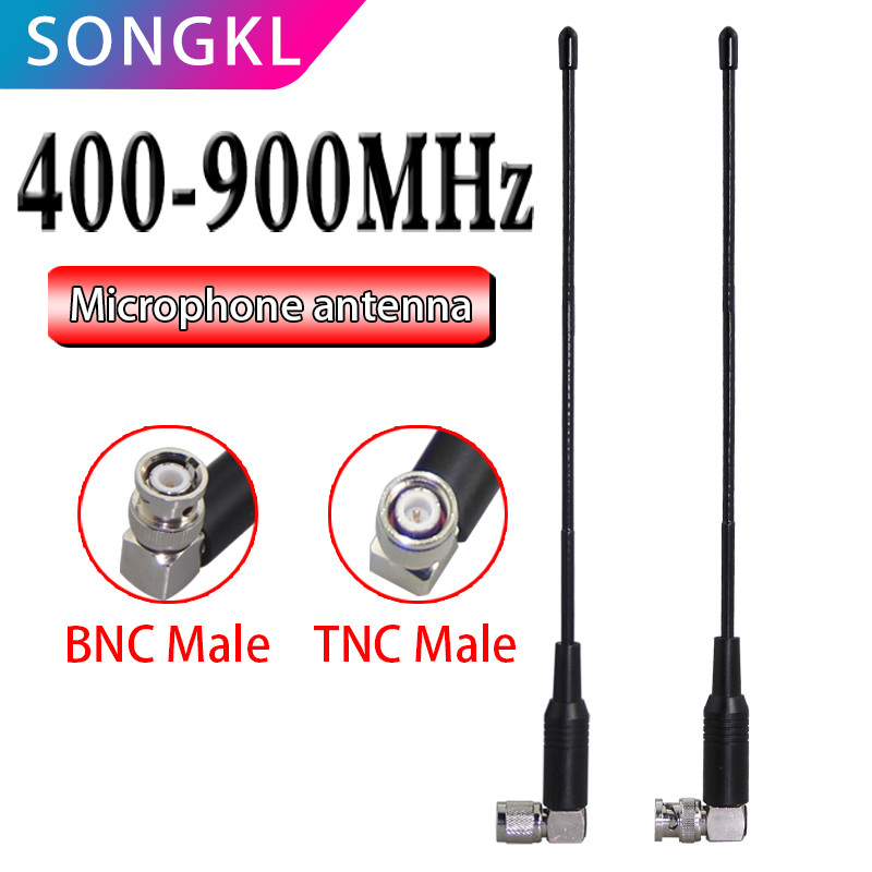 400~900Mhz 8Dbi Soft Whip Receiver Uhf Antenna For Wireless Microphone Antenna With Tnc Male