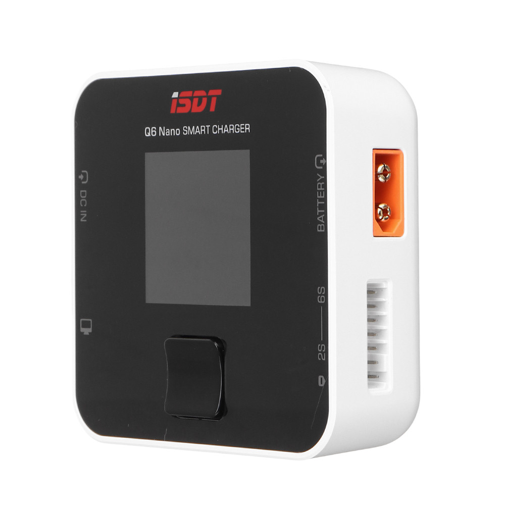 ISDT Q6 Nano BattGo 200W 8A Lipo Battery Charger white Pocket for RC Racing Drone Plane 1-6S Lipo Ba