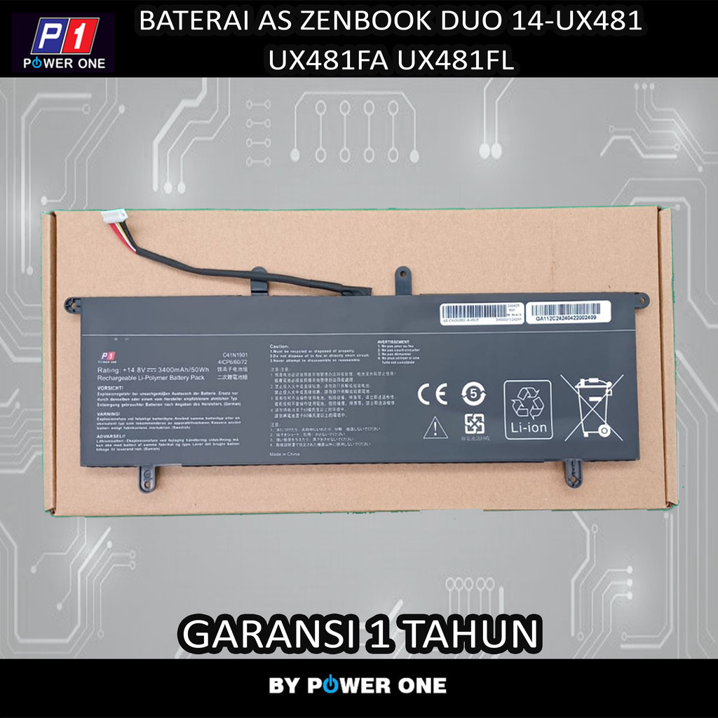 Baterai Asus Zenbook Duo 14-ux481 ux481fa ux481fl