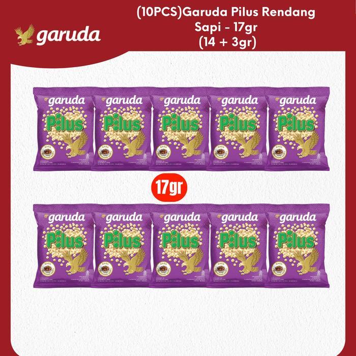 (ORIGINAL) HYA GARUDA - 10 PCS GARUDA PILUS RENDANG SAPI - 17GR (14 + 3GR) TERMURAH TERPOPULER
