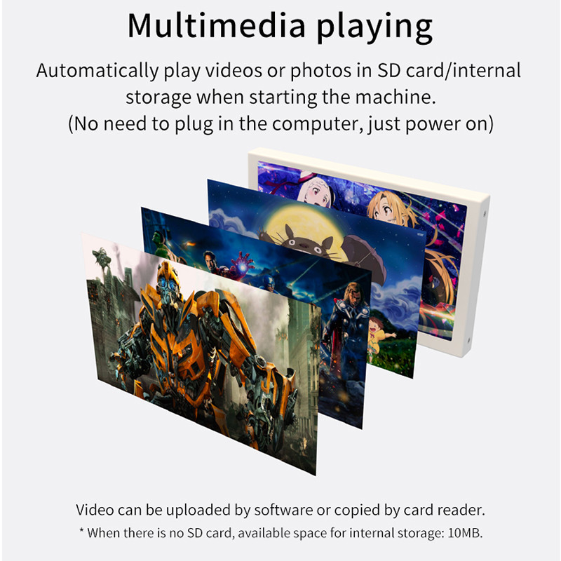 5 Inch IPS Type-C Secondary Screen Computer LCD Monitor Display USB Dynamic Display Sub-Screen Suppo