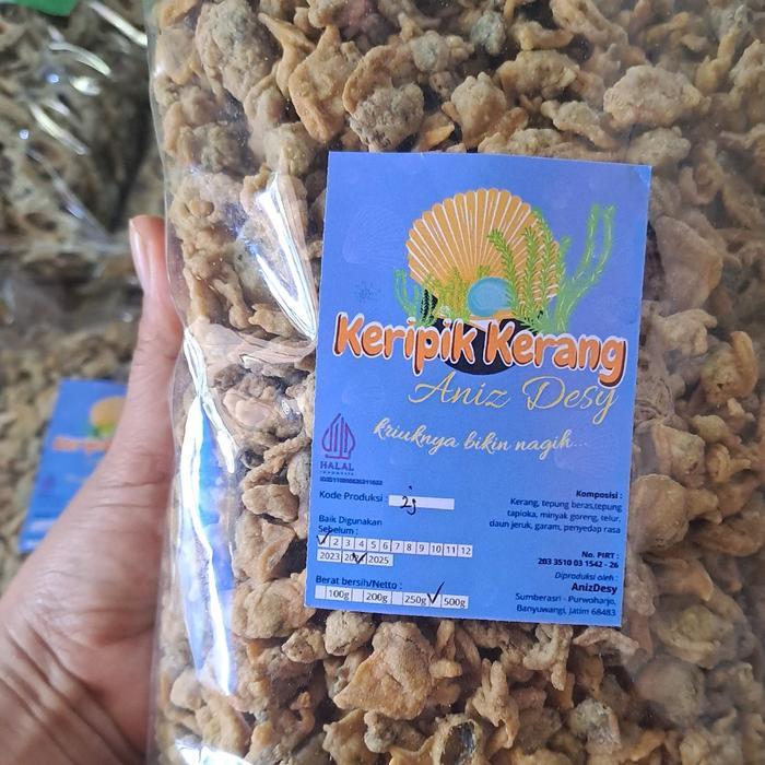 keripik KERANG batik,kerang laut SEAFOOD