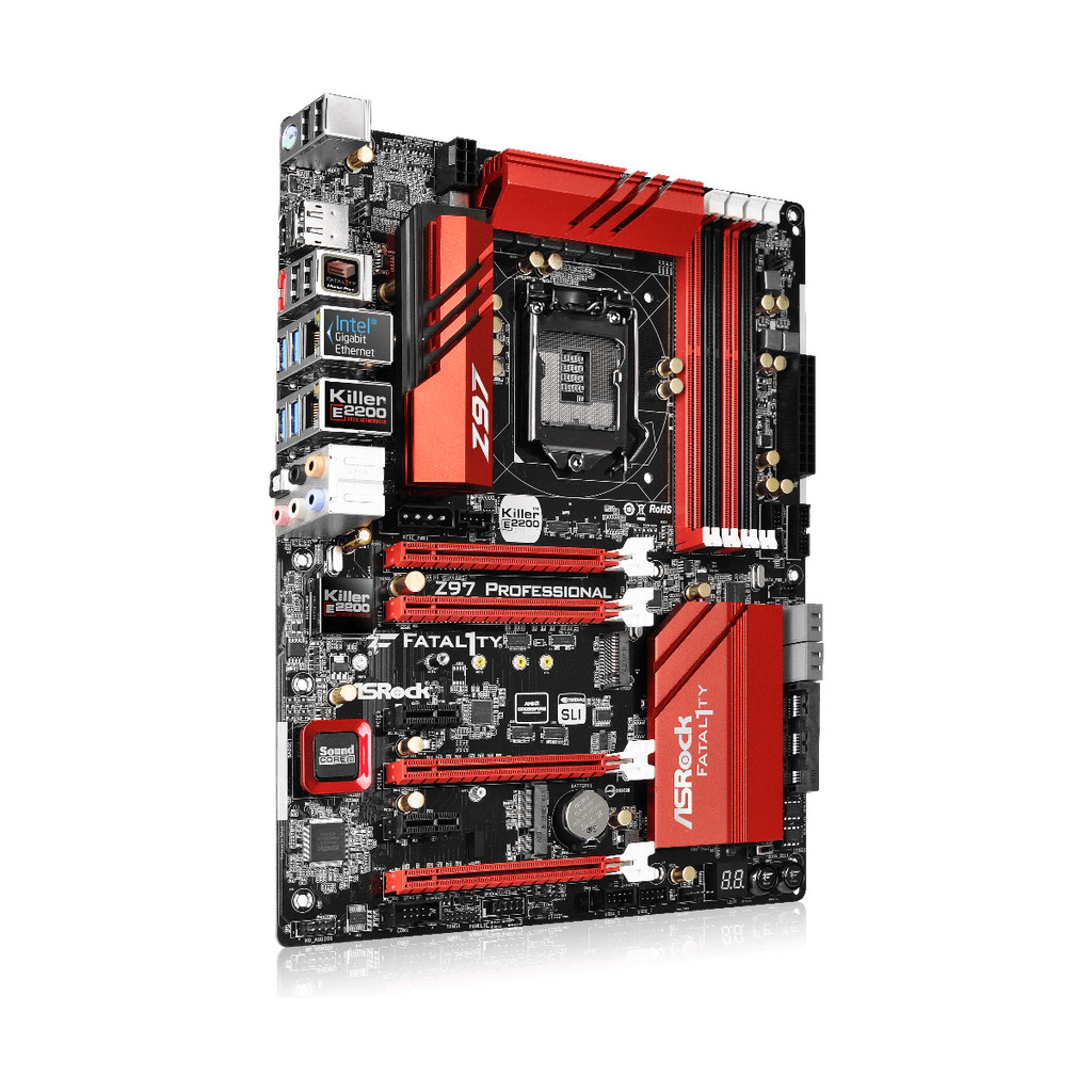 USED ASRock  Fatal1ty Z97 Professional Motherboard LGA 1150 Intel Z97 DDR3 32GB support i7-4770 4790