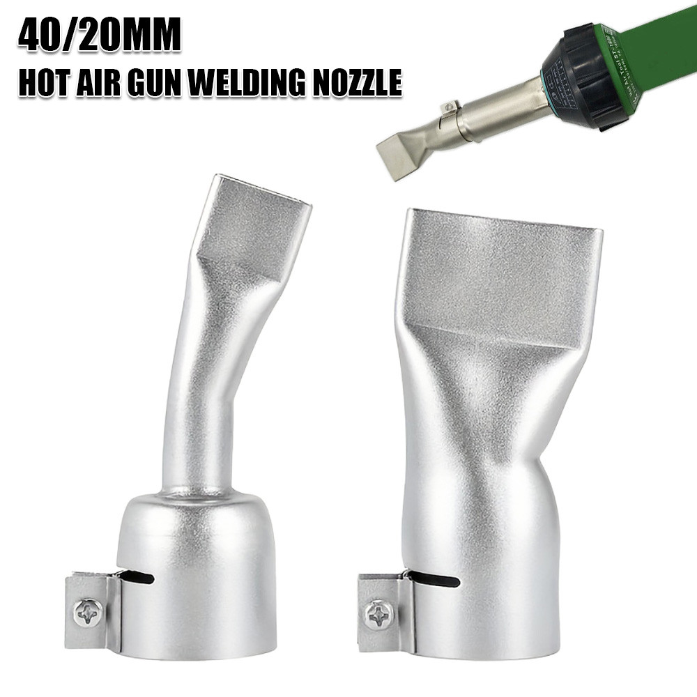 2Pcs Hot Air Gun Nozzle Tool 40/20Mm Flat Nozzle Suitable For 32Mm Diameter Hot Air Gun, Hot Air
