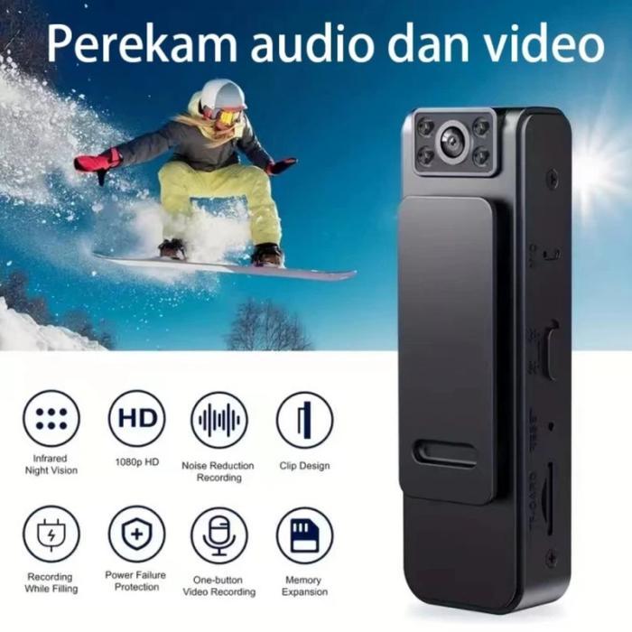 Spy Camera Hd Olahraga Luar Ruangan /Perekam Suara/Perekam Dada 8mp Promo Premium