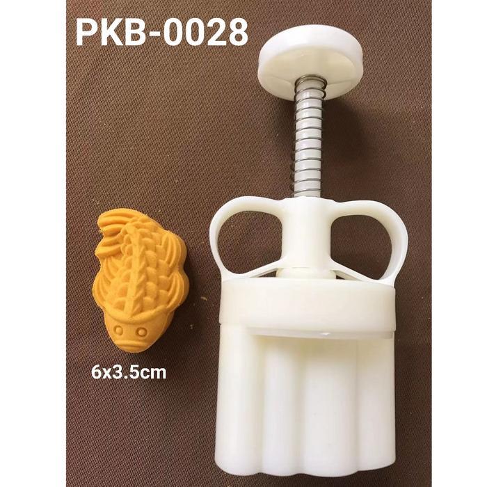 PKB-0028 CETAKAN NASTAR KUE BULAN MOONCAKE PIA IKAN KOI 25GR