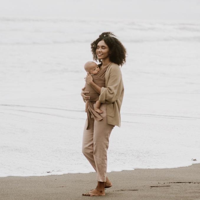 MIKHADOU GENDONGAN BAYI STRETCHY WRAP RUSTIC BROWN