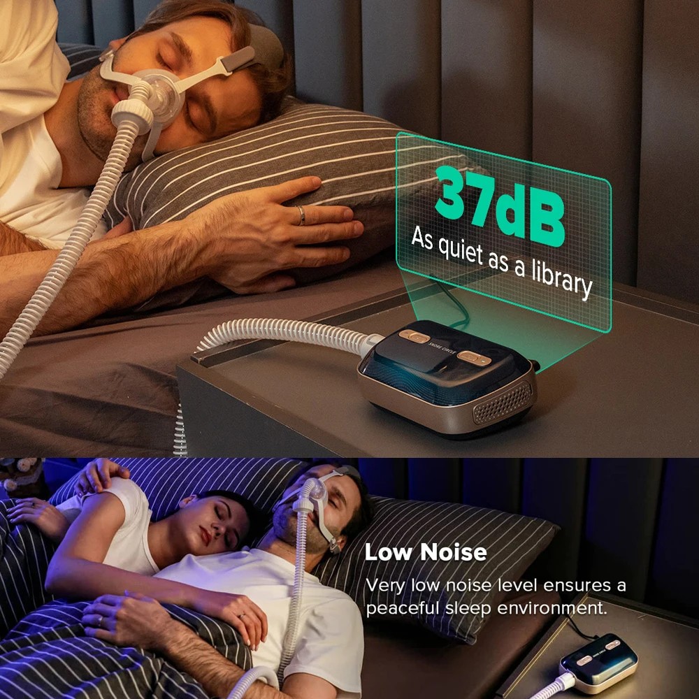 FHC Mini CPAP APAP Bluetooth Portable Ventilator Anti Snoring And Sleep Apnea For Sleep Apnea