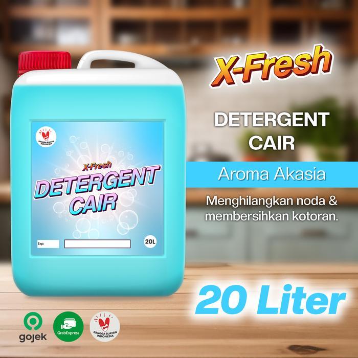 Top Deterjen Cair XFRESH 20L / Liquid Detergent Aroma Akasia