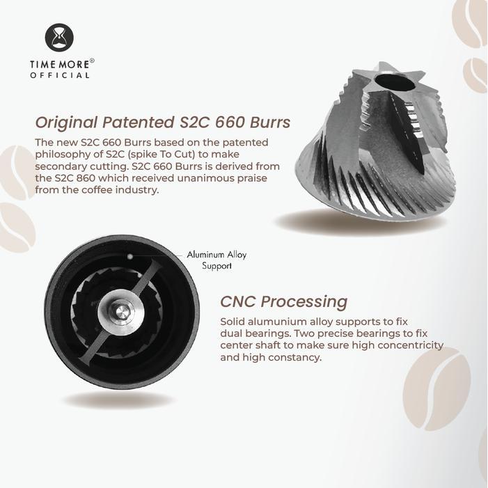 2crxx- Timemore Chestnut C3Esp Pro Coffee Grinder Penggiling Biji Kopi Portable