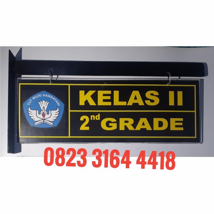 New Papan Nama Ruang Kelas & kantor bahan Akrilik Bening