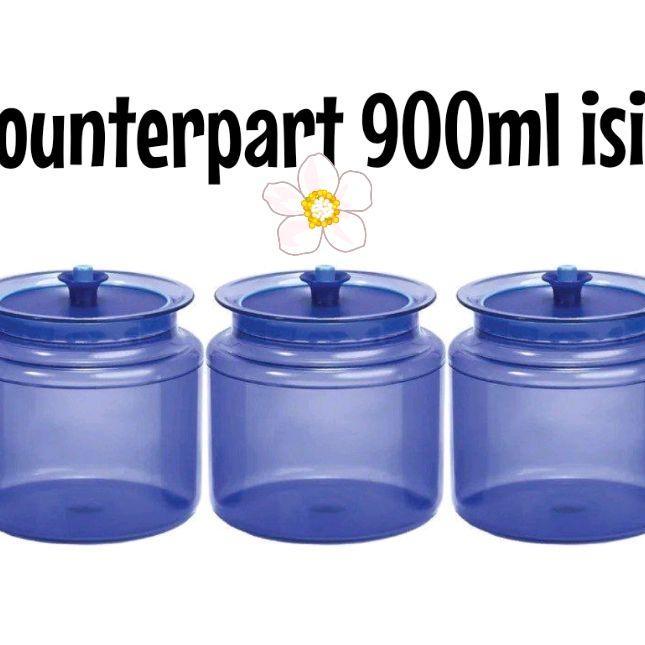 Diskon counterpart 900ml toples tupperware isi 3 pcs