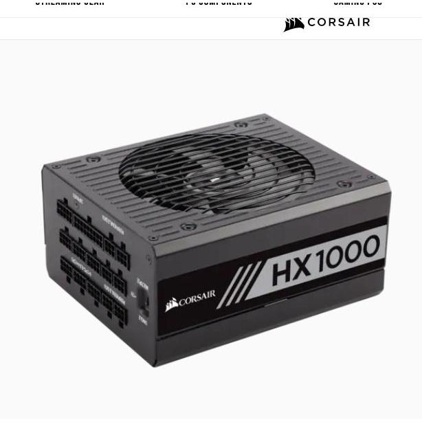 CORSAIR HX1000 80+ PLATINUM FULL MODULAR - POWERSUPPLY 1000W 80PLUS