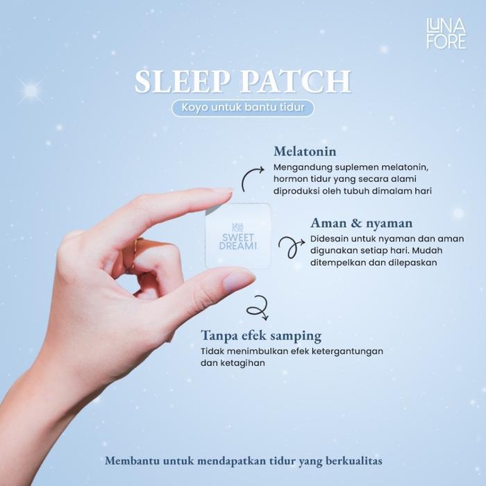 kdln- Lunafore Sleep Patch Sticker Bantu Tidur Melatonin