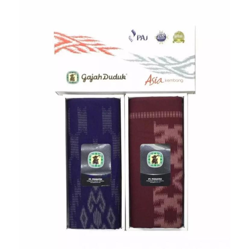 Kain Sarung Gajah Duduk Asia Kembang Ukuran Dewasa Bahan Halus Dan Lembut / Kain Sarung Gajah Duduk